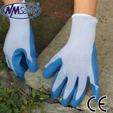 NMSAFETY Sex Gummihandschuh blaue Latex Handschuhe guter Preis